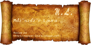 Mészár Laura névjegykártya